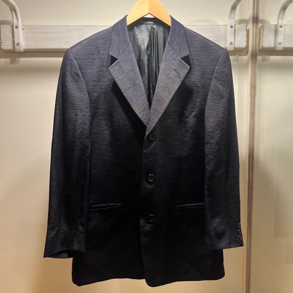 Authentic Vintage Versace Classic V2 3 button Silk blazer mens 50R Italy - Picture 8 of 11
